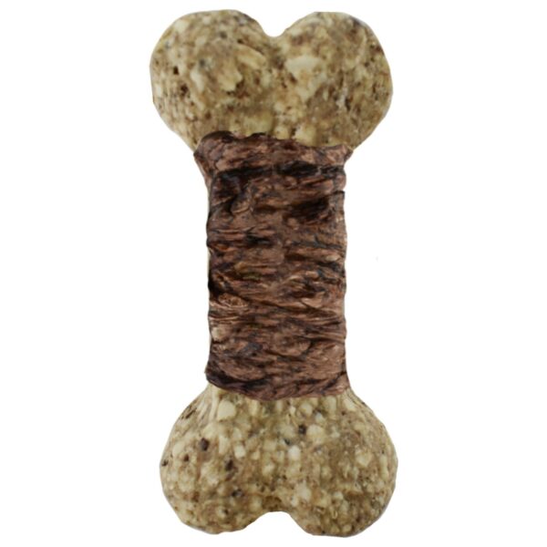 Munchy Bone met Runderlong omwikkeld met long - 9 cm