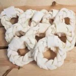 10 stuks smxb138 v1 Handgevlochten runderhuid donut 14 cm