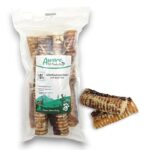 Gevulde runderluchtpijp met bullenpees | 10 stuks voordeelbundel |