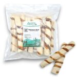 Runderhuid rol met slokdarm omwikkeld |10 stuks voordeelbundel | 21,5 cm |