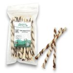 Runderhuid sticks met runderlong omwikkeld | 25 stuks voordeelbundel | Large 25,5 cm |