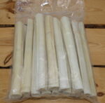 Geperste kauwstaaf hond - 25cm. - Premium Mexicaans - Runderhuid Naturel