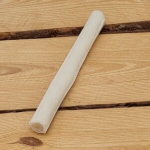 Geperste kauwstaaf hond - 25cm. - Premium Mexicaans - Runderhuid Naturel