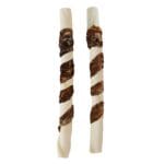 Runderhuid stick spiraal omwikkeld met rundvlees 12,5 cm