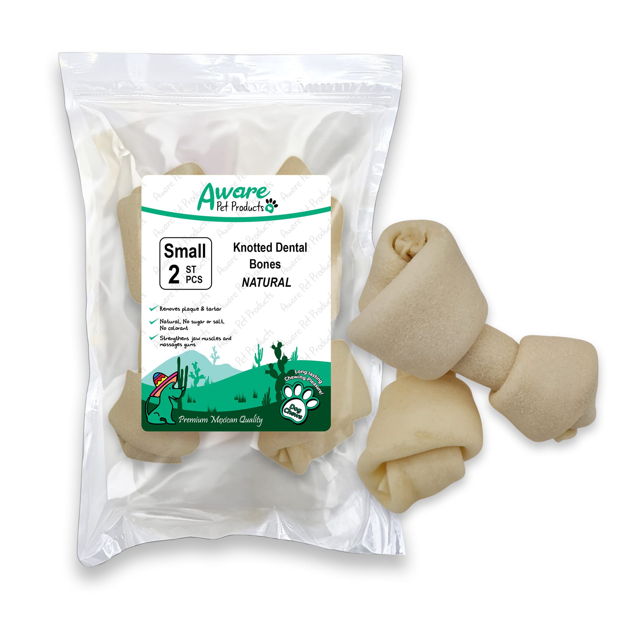 SS02AW013_Knotted Dental Bones NATURAL_4260770463856=front SS02AW013 Knotted Dental Bones NATURAL 4260770463856front