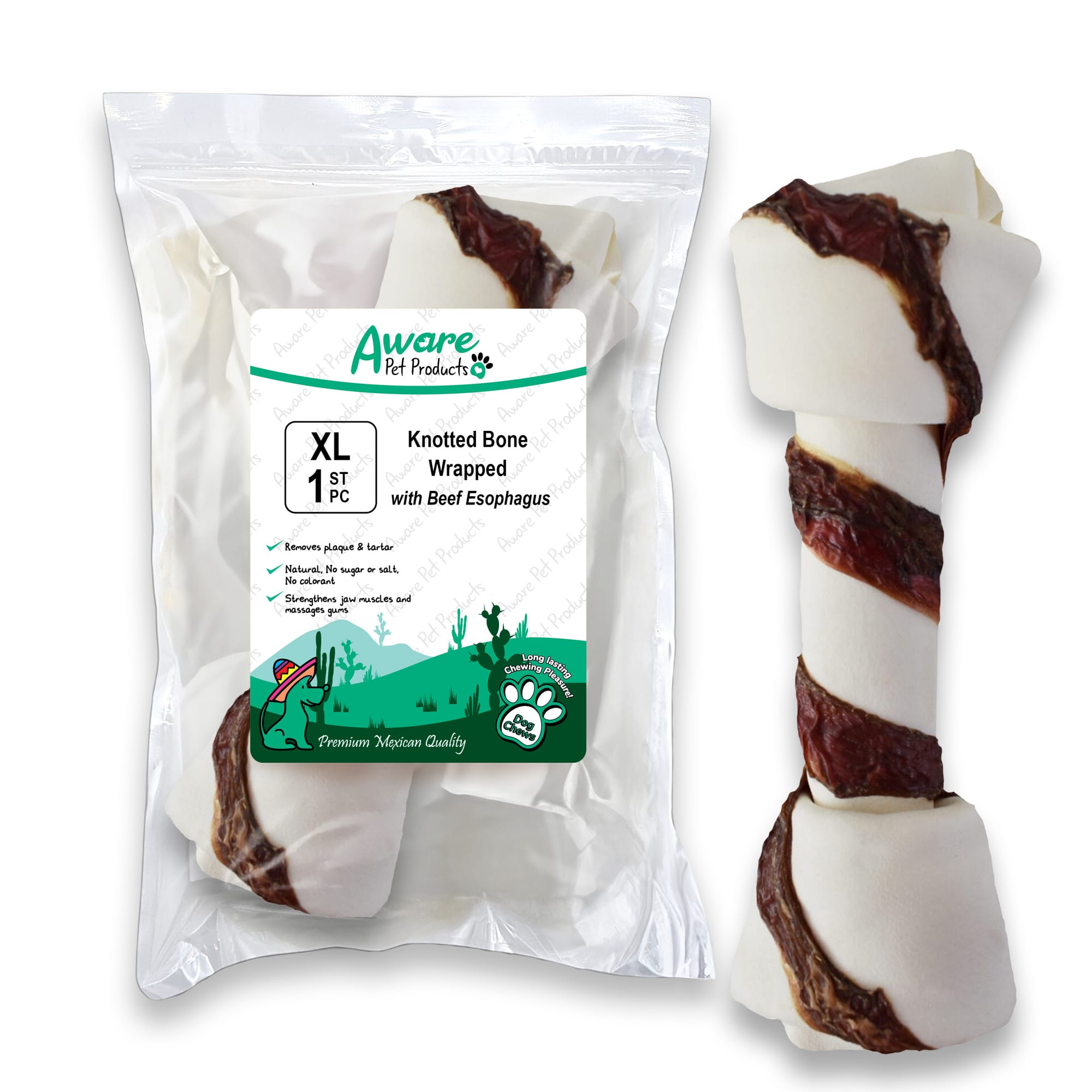 SS01AW240_Knotted Bone Wrapped with Beef Esophagus_4260770467960=front SS01AW240 Knotted Bone Wrapped with Beef Esophagus 4260770467960front 1