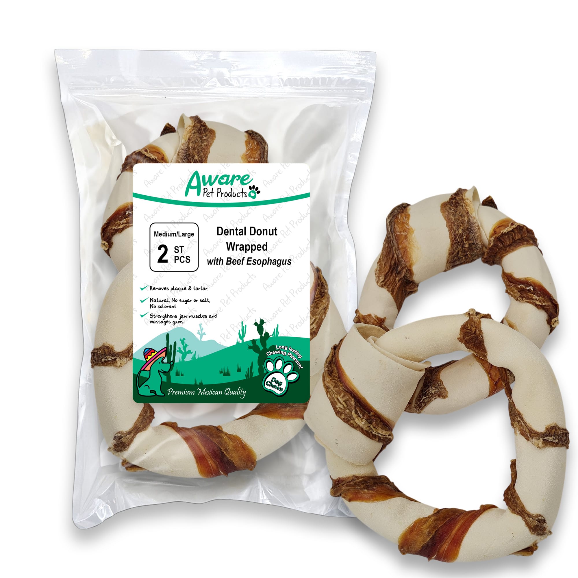 SS02AW237_Dental Donut Wrapped with Beef Esophagus_4260770468158=front SS02AW237 Dental Donut Wrapped with Beef Esophagus 4260770468158front