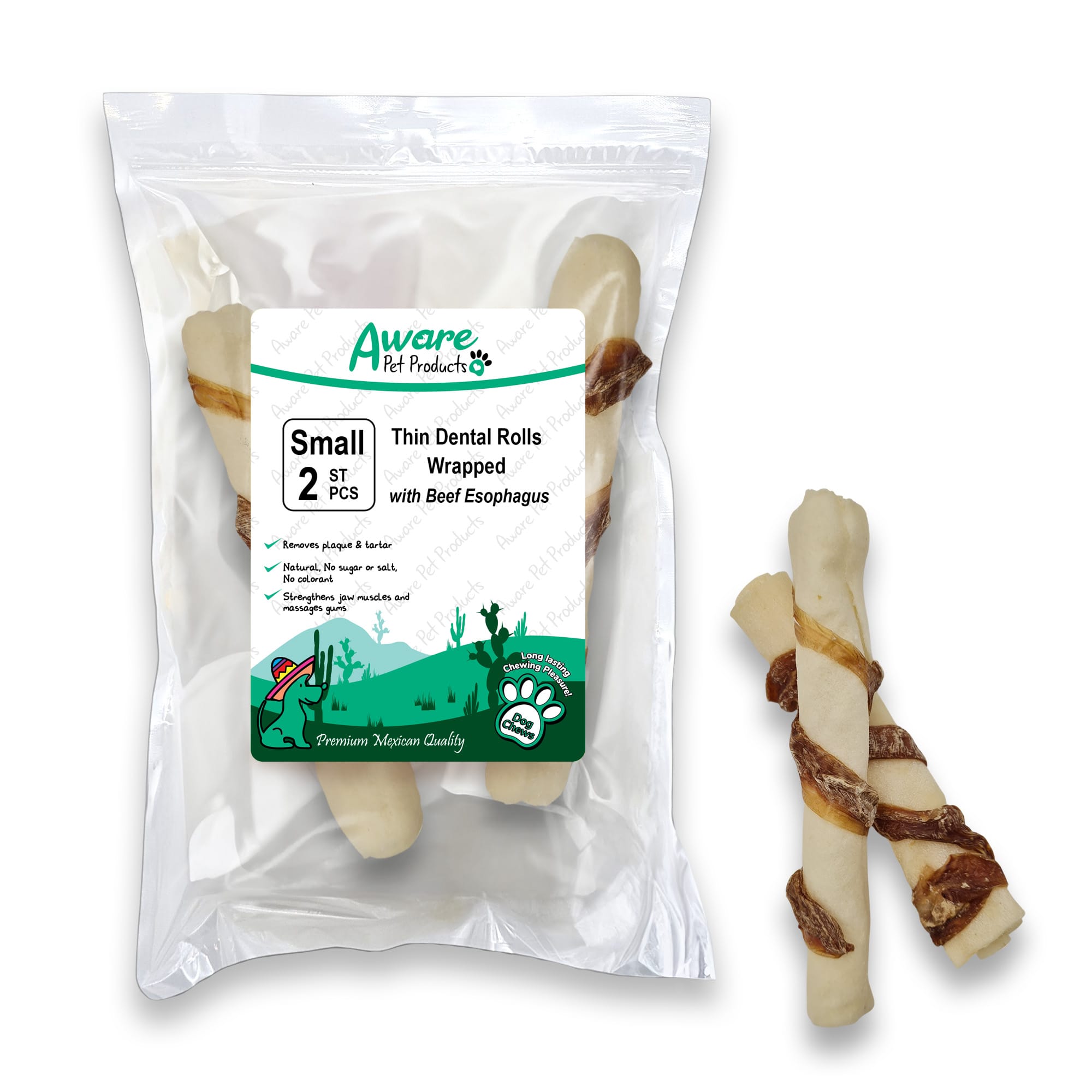 SS02AW244_Thin Dental Rolls Wrapped with Beef Esophagus_4260770468011=front SS02AW244 Thin Dental Rolls Wrapped with Beef Esophagus 4260770468011front