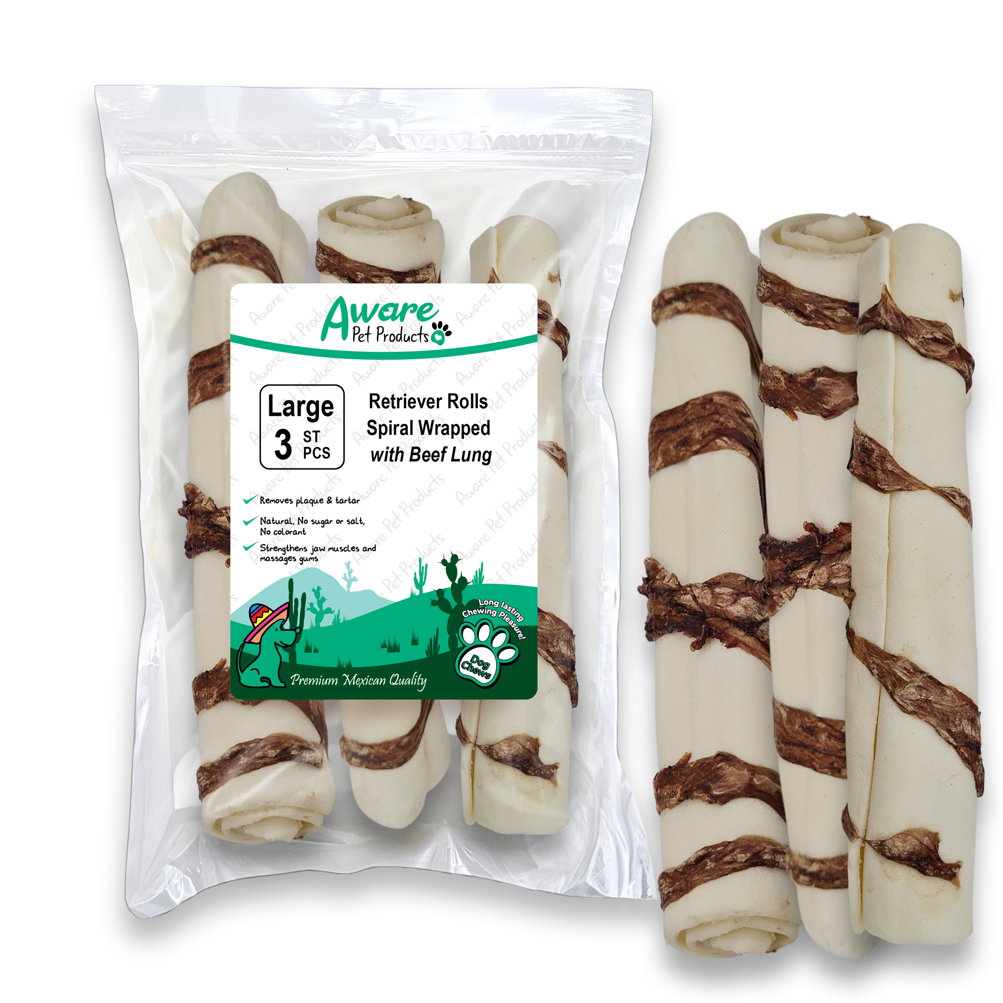 SS03AW082_Retriever Rolls Spiral Wrapped with Beef Lung_4260770468097=front SS03AW082 Retriever Rolls Spiral Wrapped with Beef Lung 4260770468097front