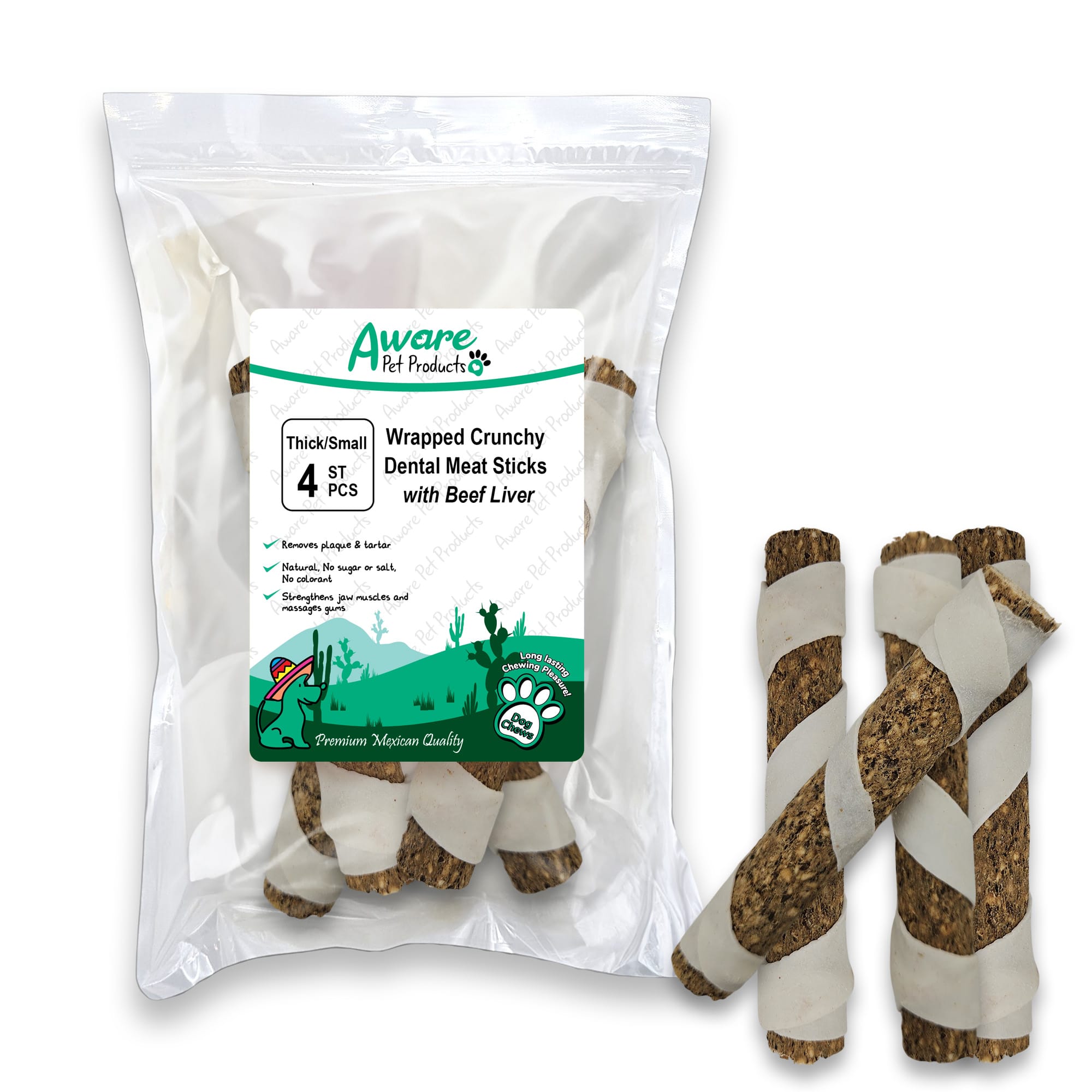 SS04AW225_Wrapped Crunchy Dental Meat Sticks with Beef Liver_4260770467861=front SS04AW225 Wrapped Crunchy Dental Meat Sticks with Beef Liver 4260770467861front