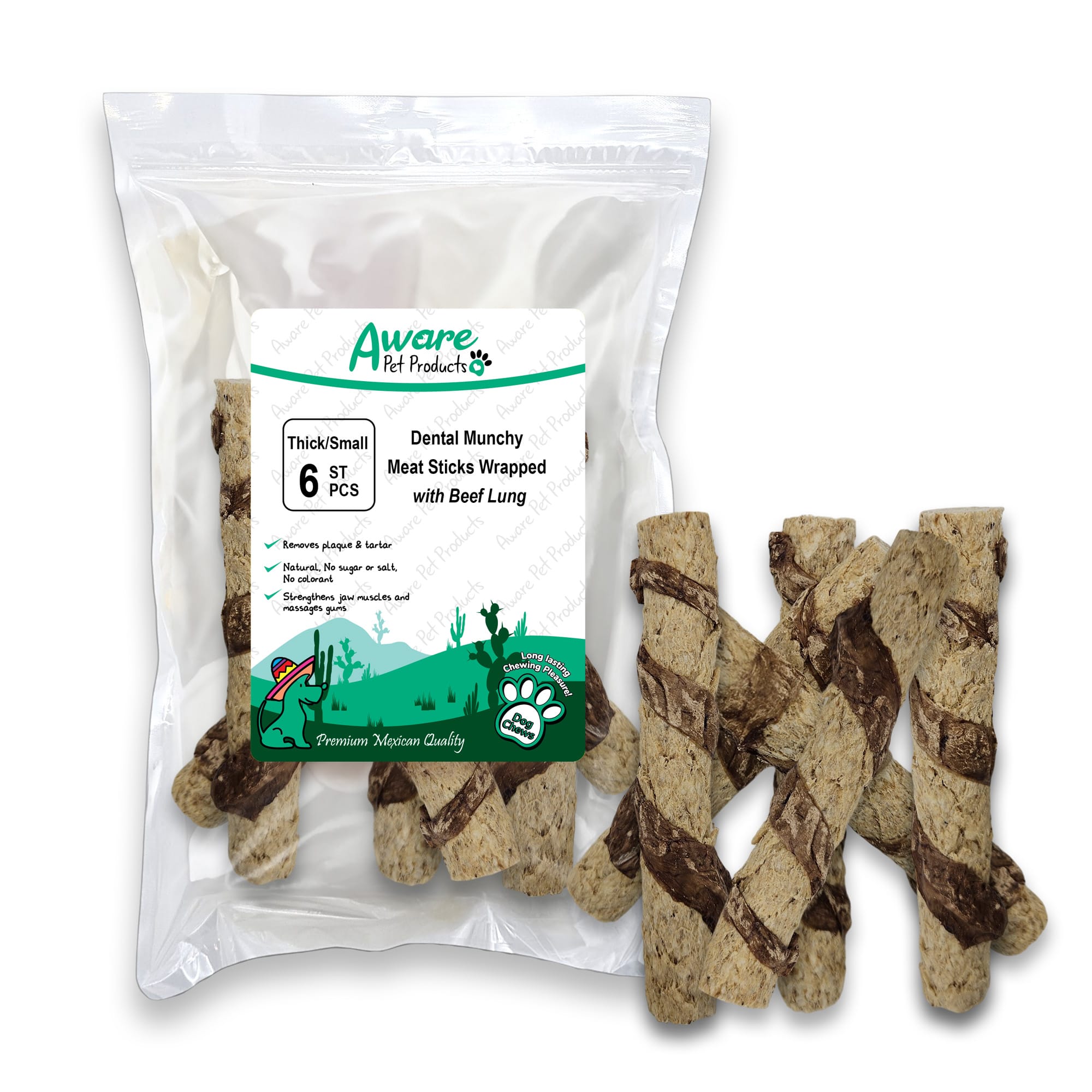 SS06AW218_Dental Munchy Meat Sticks Wrapped with Beef Lung_4260770467809=front SS06AW218 Dental Munchy Meat Sticks Wrapped with Beef Lung 4260770467809front